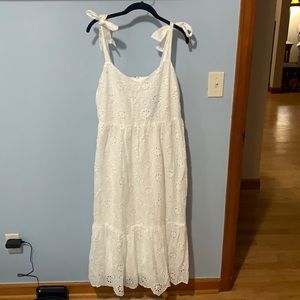 Lulus white floral dress